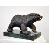 銅雕大熊+石座 y14190  立體雕塑.擺飾 立體擺飾系列-動物、人物系列